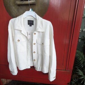 Sanctuary by anthropologie cream casual biker jacket new with tags